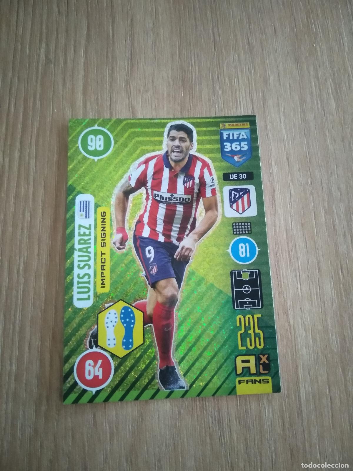 Cromos de F&uacute;tbol: UE 30 LUIS SUAREZ ATLETICO DE MADRID CROMO FUTBOL PANINI ADRENALYN 20-21 FIFA 365 2020-2021