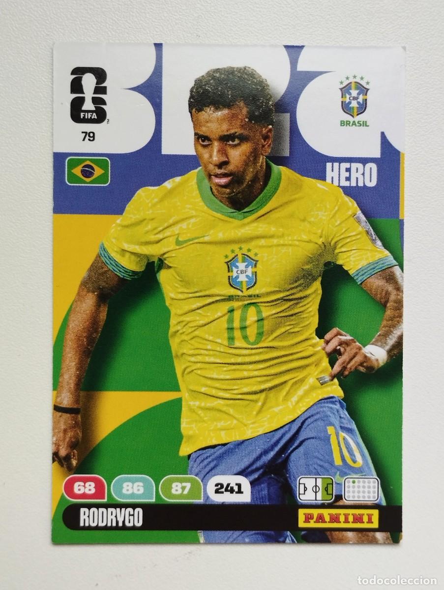 Cromos de F&uacute;tbol: CROMO CARD ADRENALYN MUNDIAL WORLD CUP 2026 HERO 79 RODRYGO BRASIL