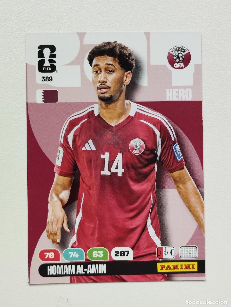 Cromos de F&uacute;tbol: CROMO CARD ADRENALYN MUNDIAL WORLD CUP 2026 HERO 389 HOMAM AL-AMIN QATAR