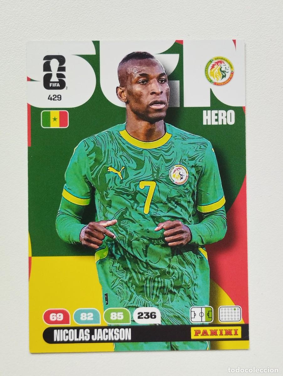 Cromos de F&uacute;tbol: CROMO CARD ADRENALYN MUNDIAL WORLD CUP 2026 HERO 429 NICOLAS JACKSON SENEGAL