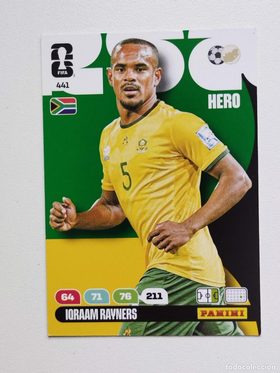 Cromos de F&uacute;tbol: CROMO CARD ADRENALYN MUNDIAL WORLD CUP 2026 HERO 441 IQRAAM RAYNERS SUDAFRICA