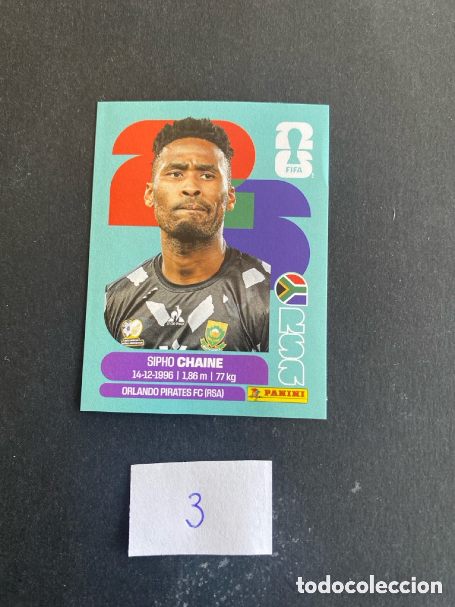 Cromos de F&uacute;tbol: Cromo Sudrafrica Mundial 26 N* 3 nuevo