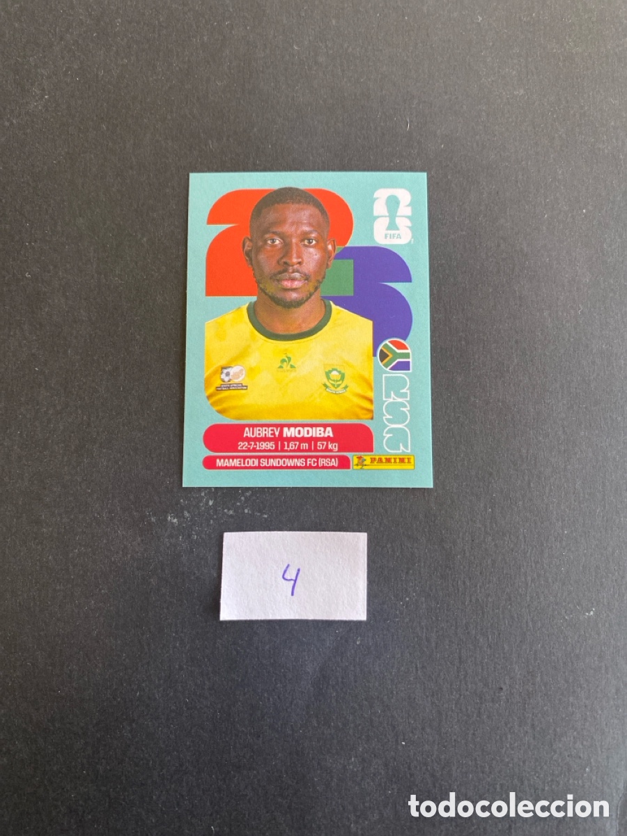 Cromos de F&uacute;tbol: Cromo Sud&aacute;frica Mundial 26 N*4 nuevo