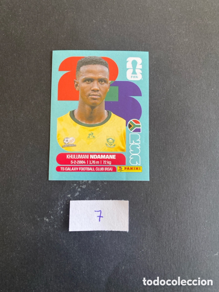 Cromos de F&uacute;tbol: Cromo Sud&aacute;frica Mundial 26 N* 7 nuevo