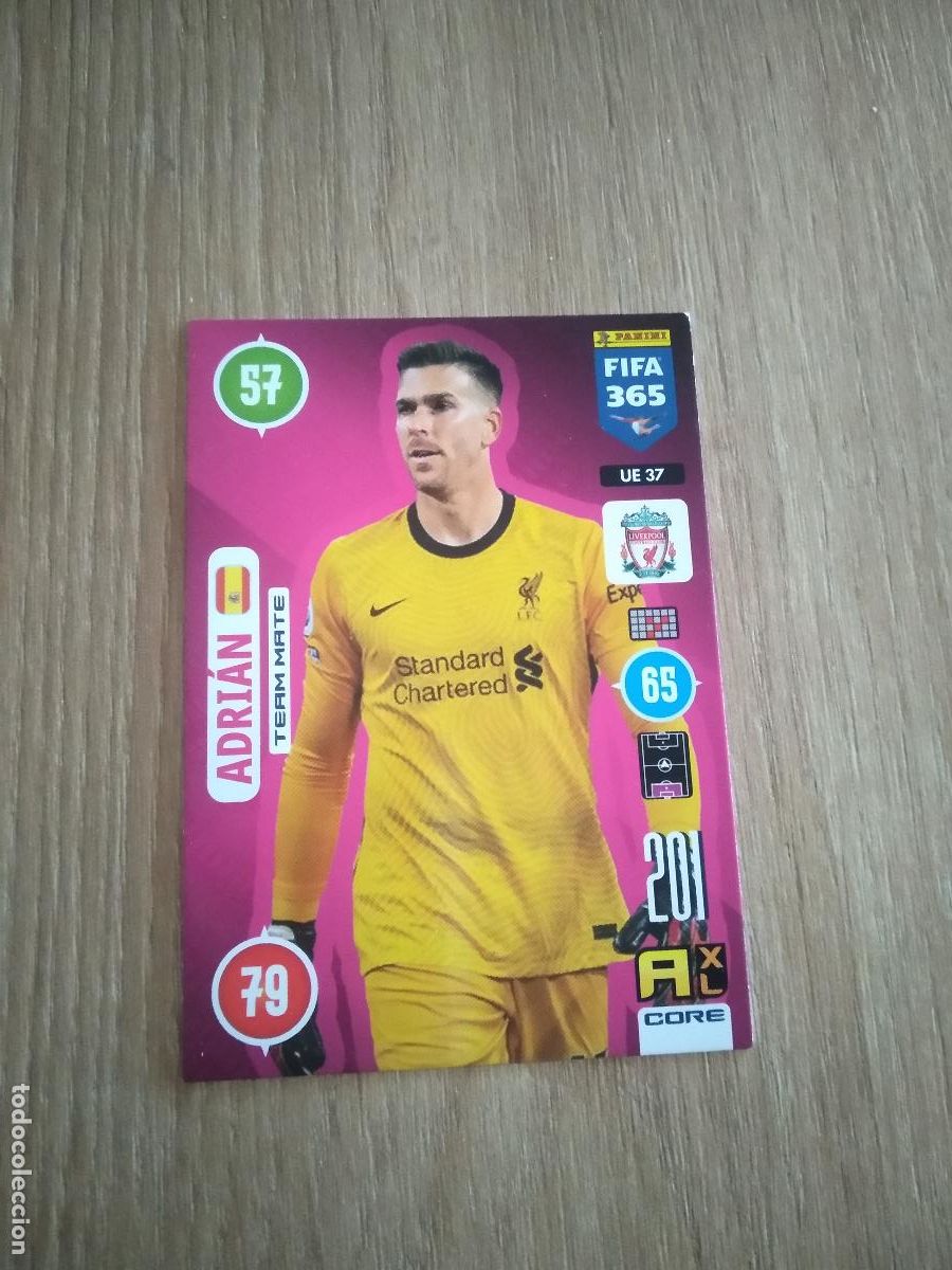 Cartes &agrave; collectionner de Football: UE 37 ADRIAN LIVERPOOL CROMO FUTBOL PANINI ADRENALYN 20-21 FIFA 365 2020-2021