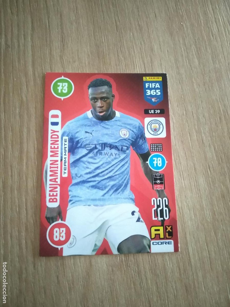 Cromos de F&uacute;tbol: UE 39 BENJAMIN MENDY MANCHESTER CITY CROMO FUTBOL PANINI ADRENALYN 20-21 FIFA 365 2020-2021
