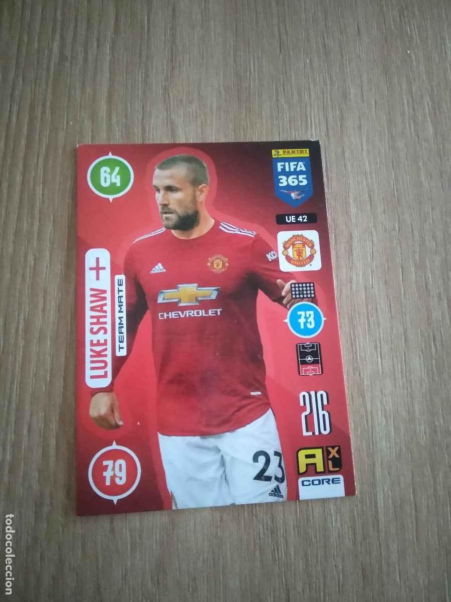 Cromos de F&uacute;tbol: UE 42 LUKE SHAW MANCHESTER UNITED CROMO FUTBOL PANINI ADRENALYN 20-21 FIFA 365 2020-2021