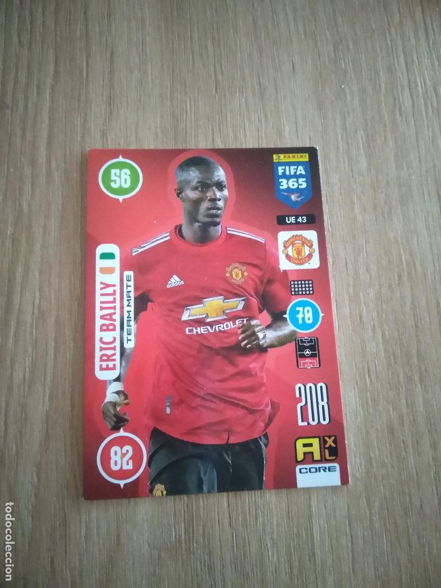 Cromos de F&uacute;tbol: UE 43 ERIC BAILLY MANCHESTER UNITED CROMO FUTBOL PANINI ADRENALYN 20-21 FIFA 365 2020-2021