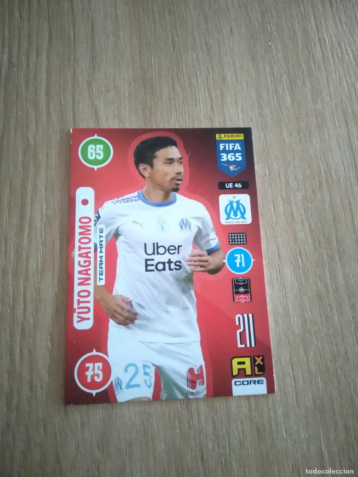 Cromos de F&uacute;tbol: UE 46 YUTO NAGATOMO OLYMPIQUE MARSELLA CROMO FUTBOL PANINI ADRENALYN 20-21 FIFA 365 2020-2021