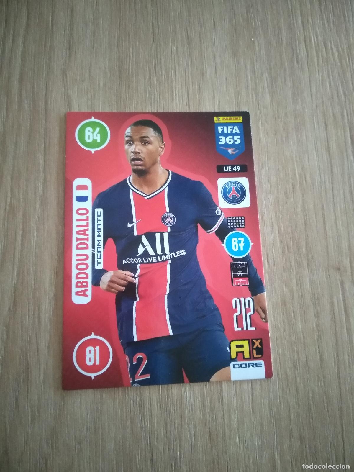 Cromos de F&uacute;tbol: UE 49 ABDOU DIALLO PARIS SAINT GERMAIN CROMO FUTBOL PANINI ADRENALYN 20-21 FIFA 365 2020-2021