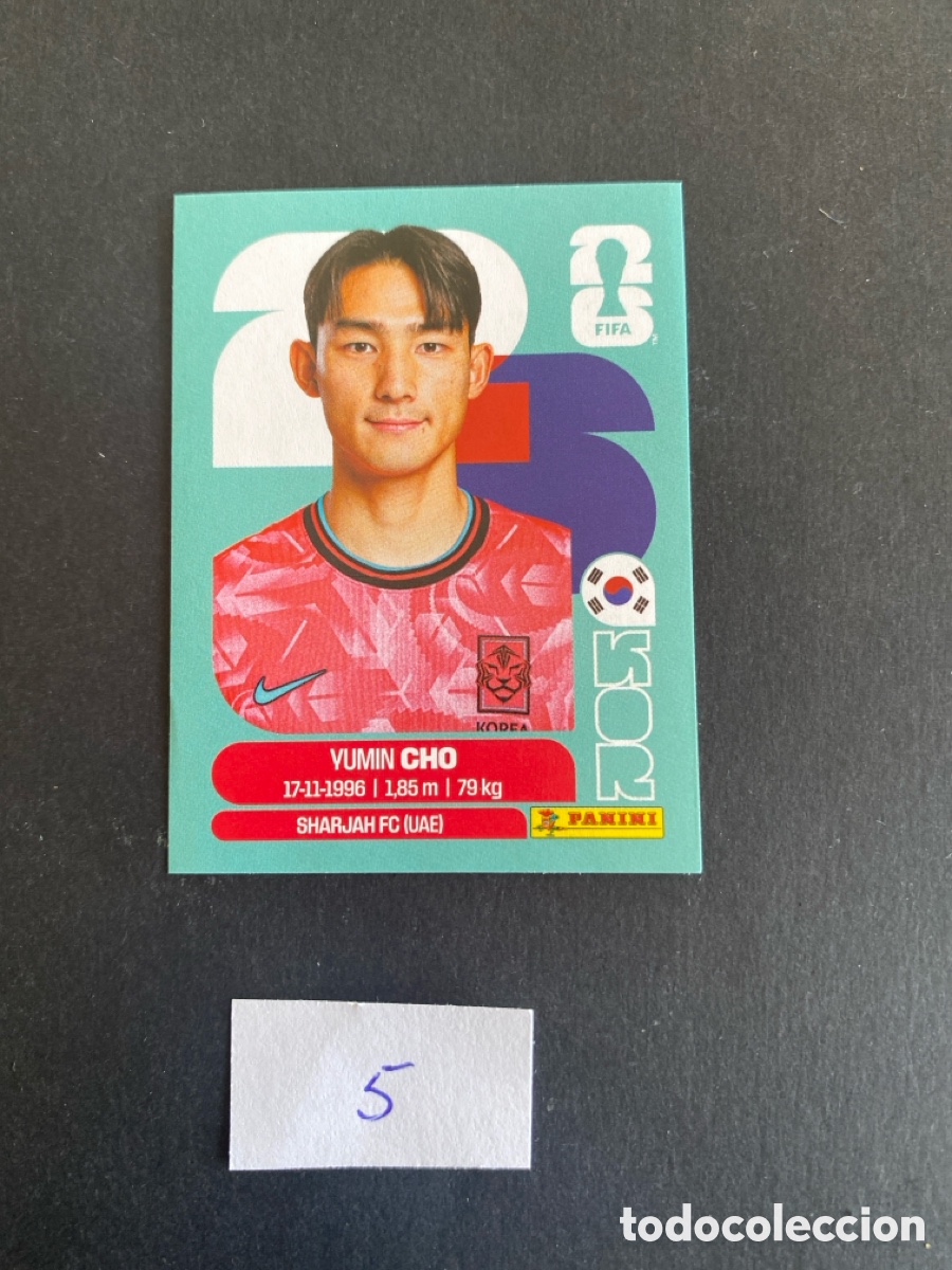 Cromos de F&uacute;tbol: Cromo Korea Mundial 26 N* 5 nuevo