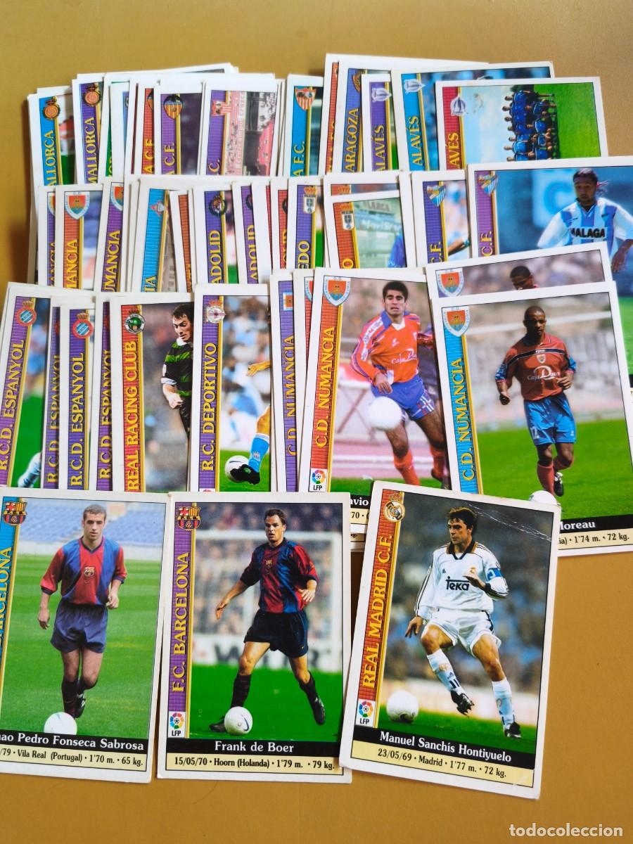 Cromos de F&uacute;tbol: liga 2000, mundicromo contiene 64 cromo