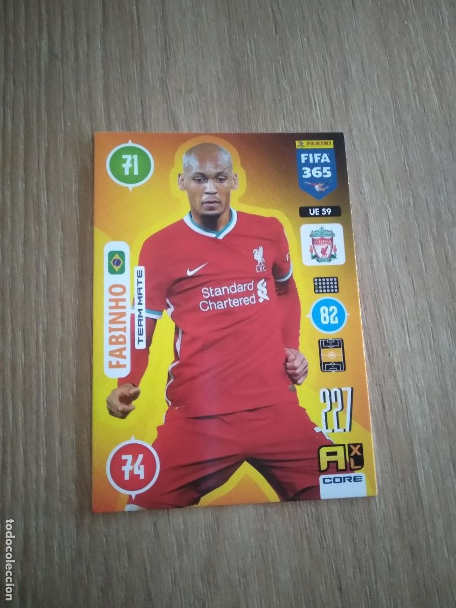 Cromos de F&uacute;tbol: UE 59 FABINHO LIVERPOOL CROMO FUTBOL PANINI ADRENALYN 20-21 FIFA 365 2020-2021