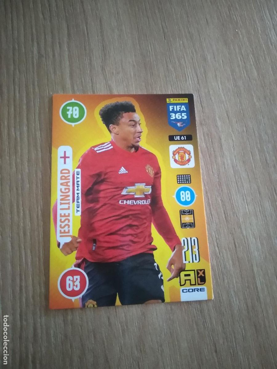 Cromos de F&uacute;tbol: UE 61 LINGARD MANCHESTER UNITED CROMO FUTBOL PANINI ADRENALYN 20-21 FIFA 365 2020-2021