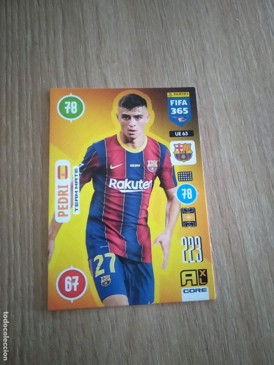 Cromos de F&uacute;tbol: UE 65 PEDRI ROOKIE BARCELONA BAR&Ccedil;A CROMO FUTBOL PANINI ADRENALYN 20-21 FIFA 365 2020-2021