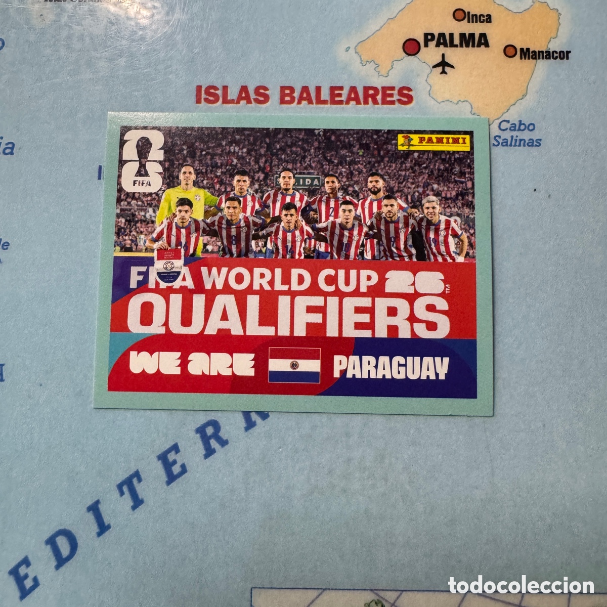 Cromos de F&uacute;tbol: Paraguay n&uacute;mero 13 cromo panini Mundial Fifa World Cup 2026