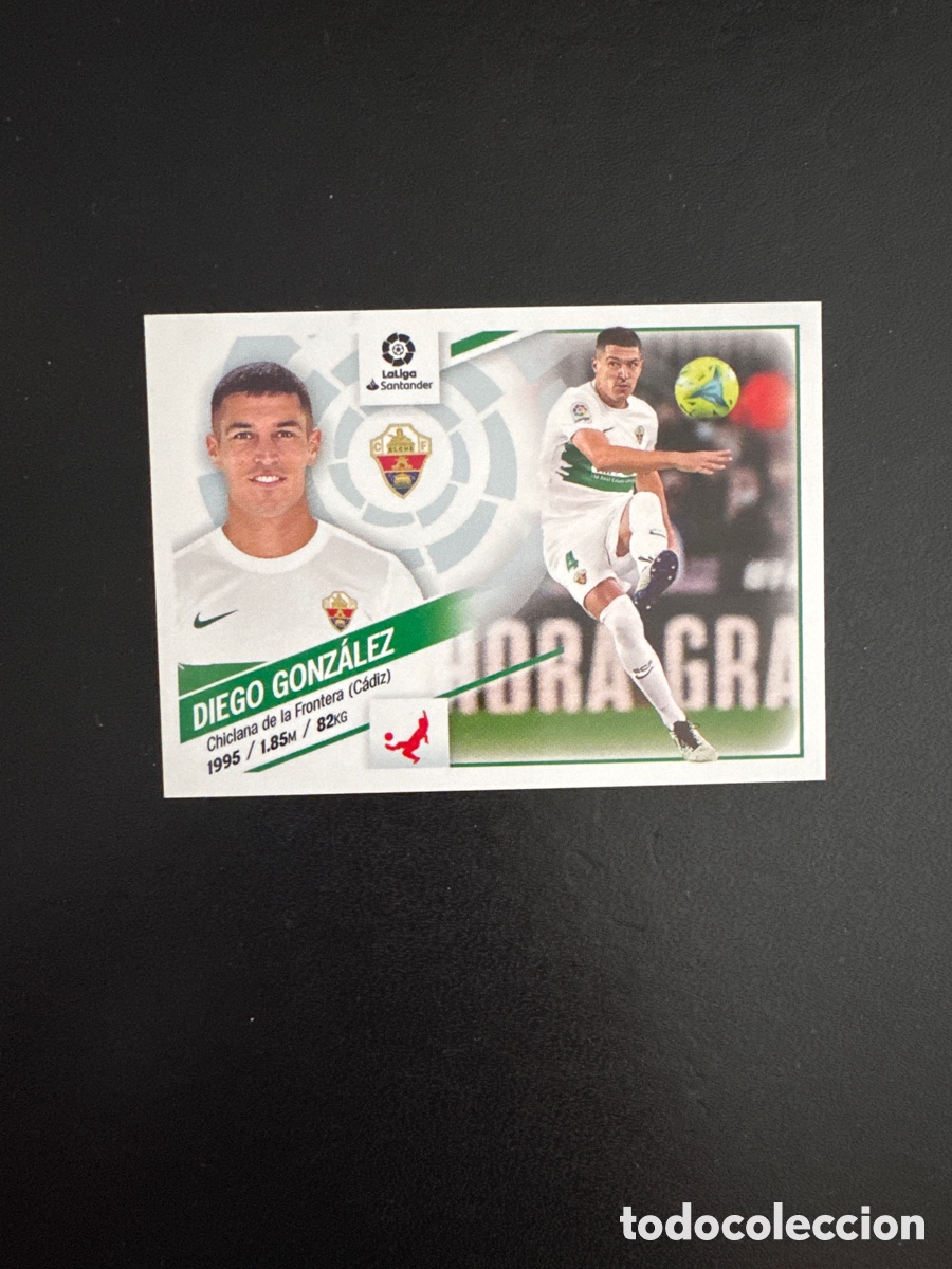Fu&szlig;ball-Sticker: DIEGO GONZ&Aacute;LEZ ELCHE N&Uacute;MERO 6 LIGA ESTE 2022 2023