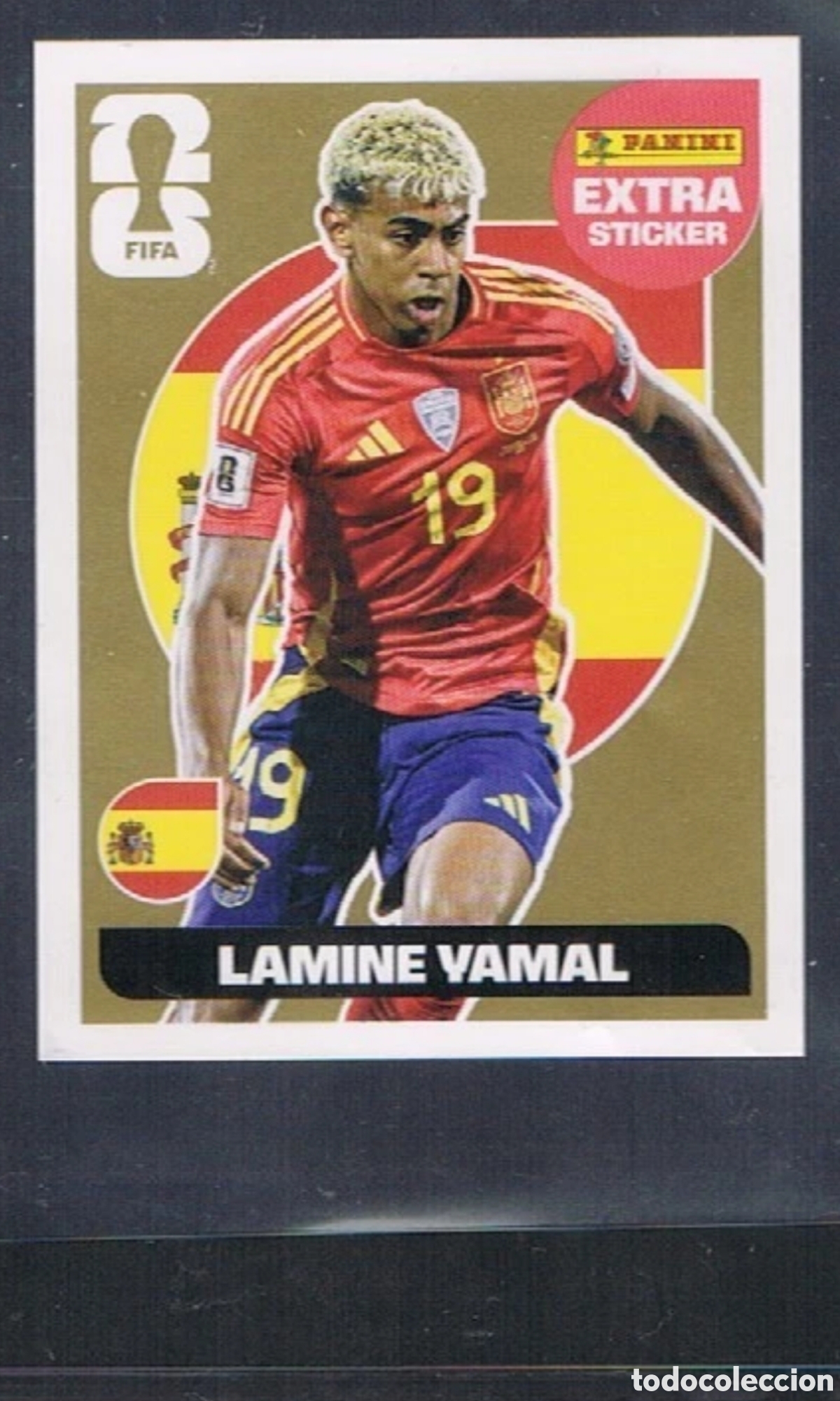 Football Stickers: Lamine yamal Espa&ntilde;a Extra esticker GOLD