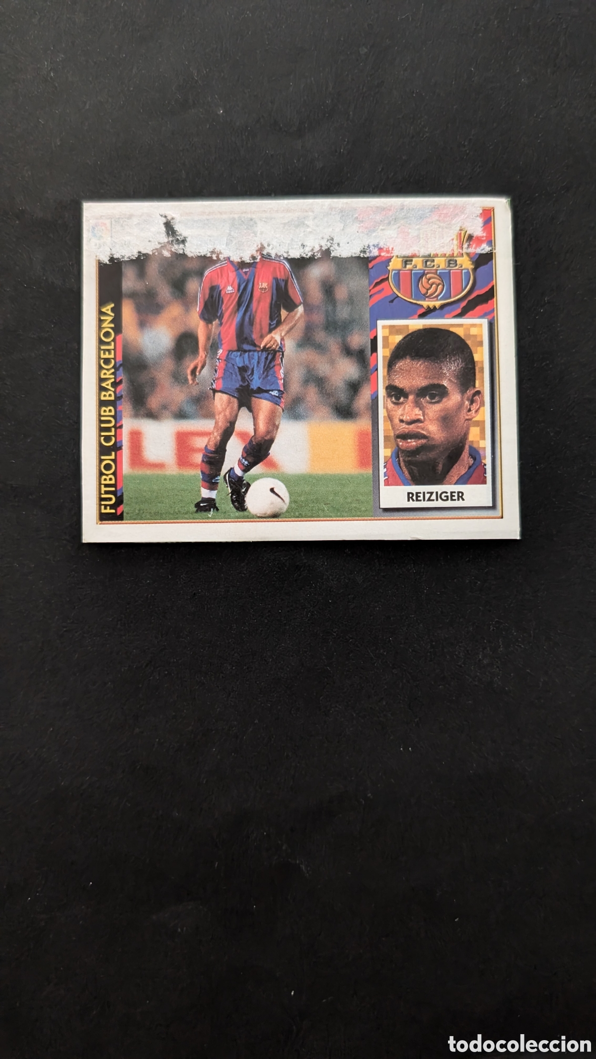 Cartes &agrave; collectionner de Football: REIZIGER BARCELONA FICHAJE 9 VERSION LIGA ESTE 1997/98 97 98 RECORTADO