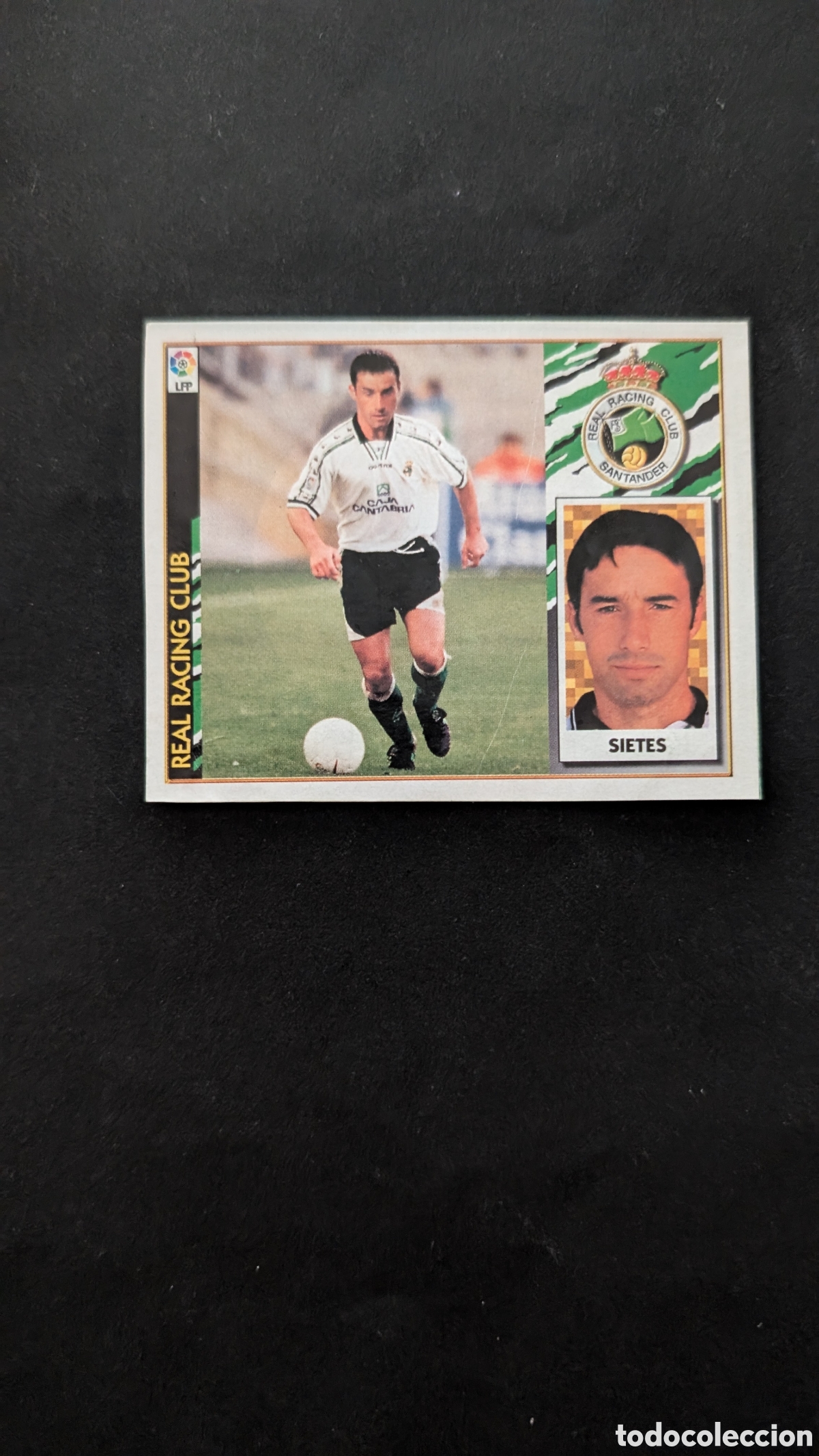 Cromos de F&uacute;tbol: SIETES RACING SANTANDER FICHAJE 24 LIGA ESTE 1997/98 97 98 RECORTADO