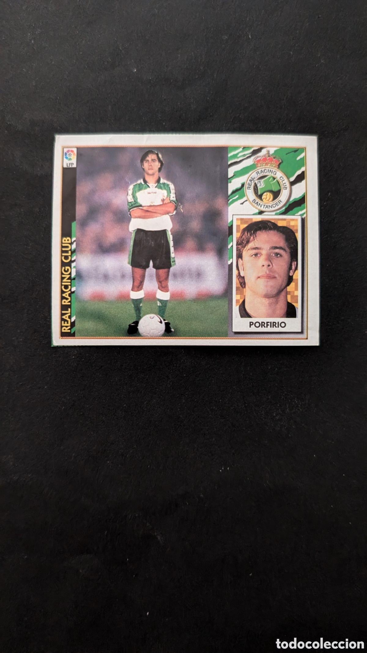 Cromos de F&uacute;tbol: PORFIRIO RACING SANTANDER FICHAJE 30 LIGA ESTE 1997/98 97 98 RECORTADO