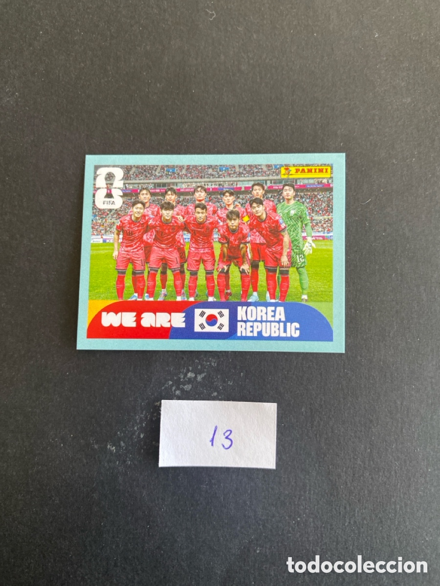 Figurine di Calcio: Cromo Korea Mundial 26 N* 13 nuevo