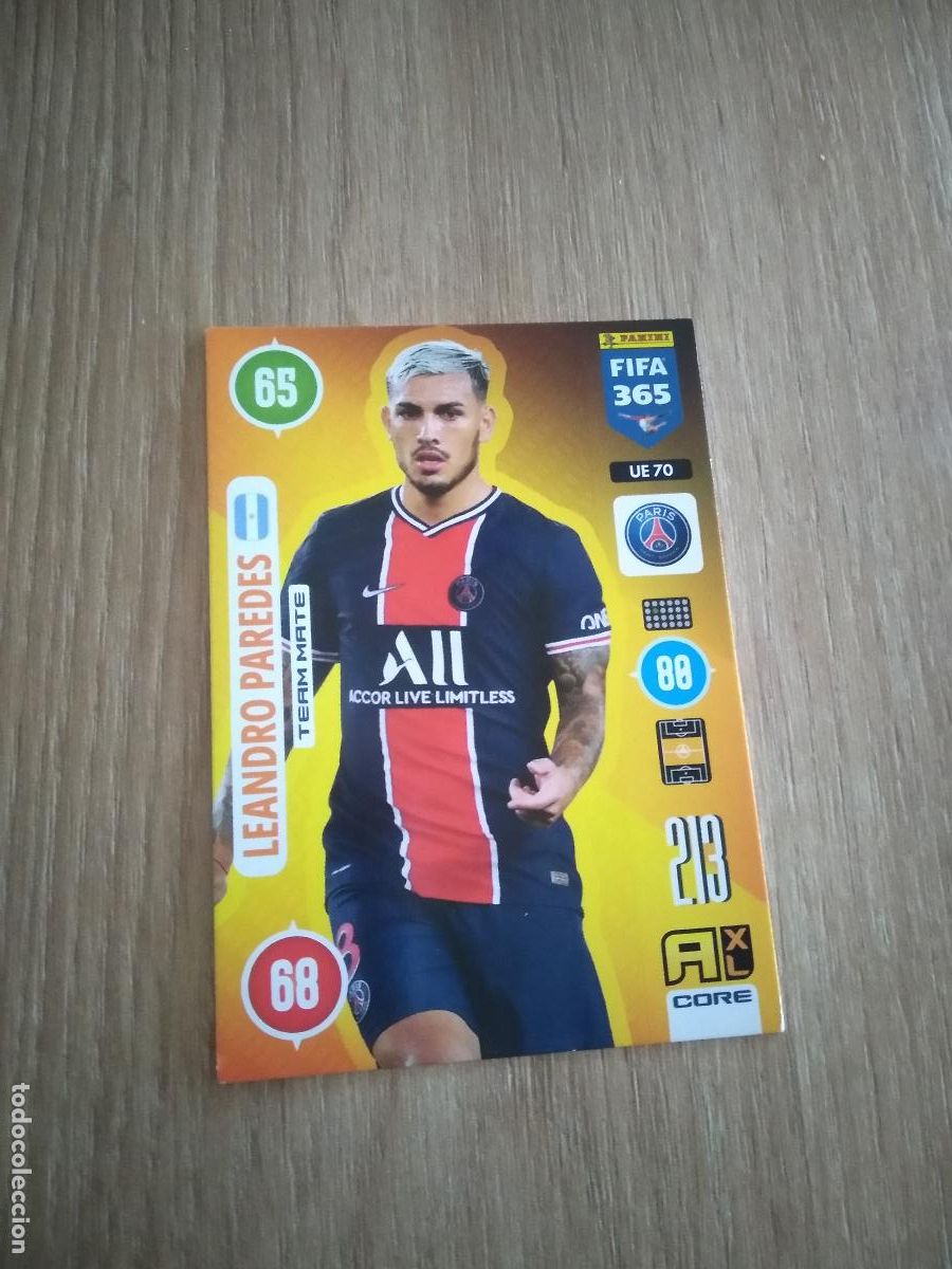Cromos de Futebol: UE 70 LEANDRO PAREDES PARIS SAINT GERMAIN PSG CROMO FUTBOL PANINI ADRENALYN 20-21 FIFA 365 2020-2021