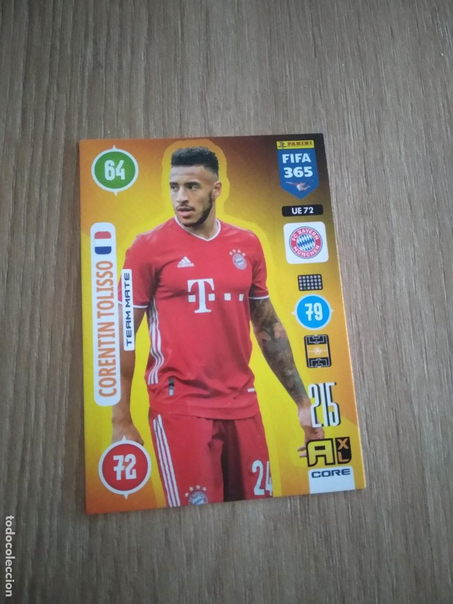 Cartes &agrave; collectionner de Football: UE 72 TOLISSO BAYERN MUNICH CROMO FUTBOL PANINI ADRENALYN 20-21 FIFA 365 2020-2021