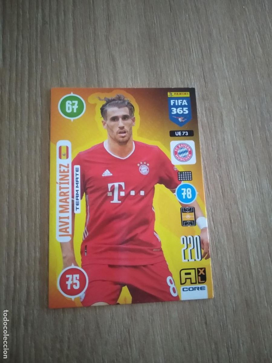 Cartes &agrave; collectionner de Football: UE 73 JAVI MARTINEZ BAYERN MUNICH CROMO FUTBOL PANINI ADRENALYN 20-21 FIFA 365 2020-2021