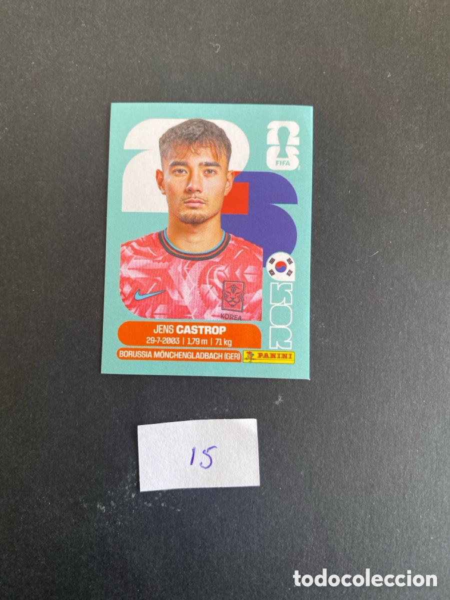 Cartes &agrave; collectionner de Football: Cromo Korea Mundial 26 N* 15 nuevo