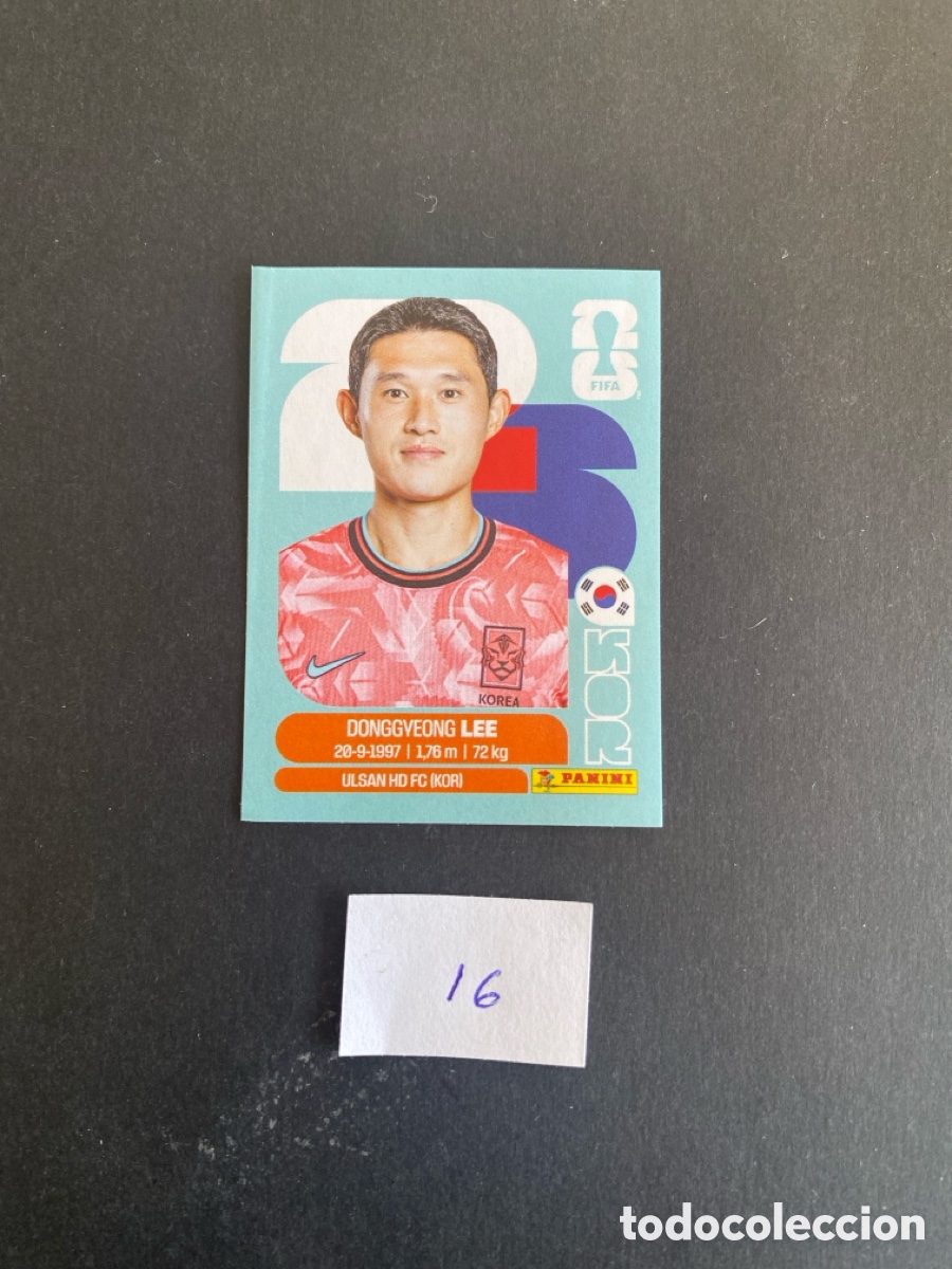 Cartes &agrave; collectionner de Football: Cromo Korea Mundial 26 N* 16 nuevo