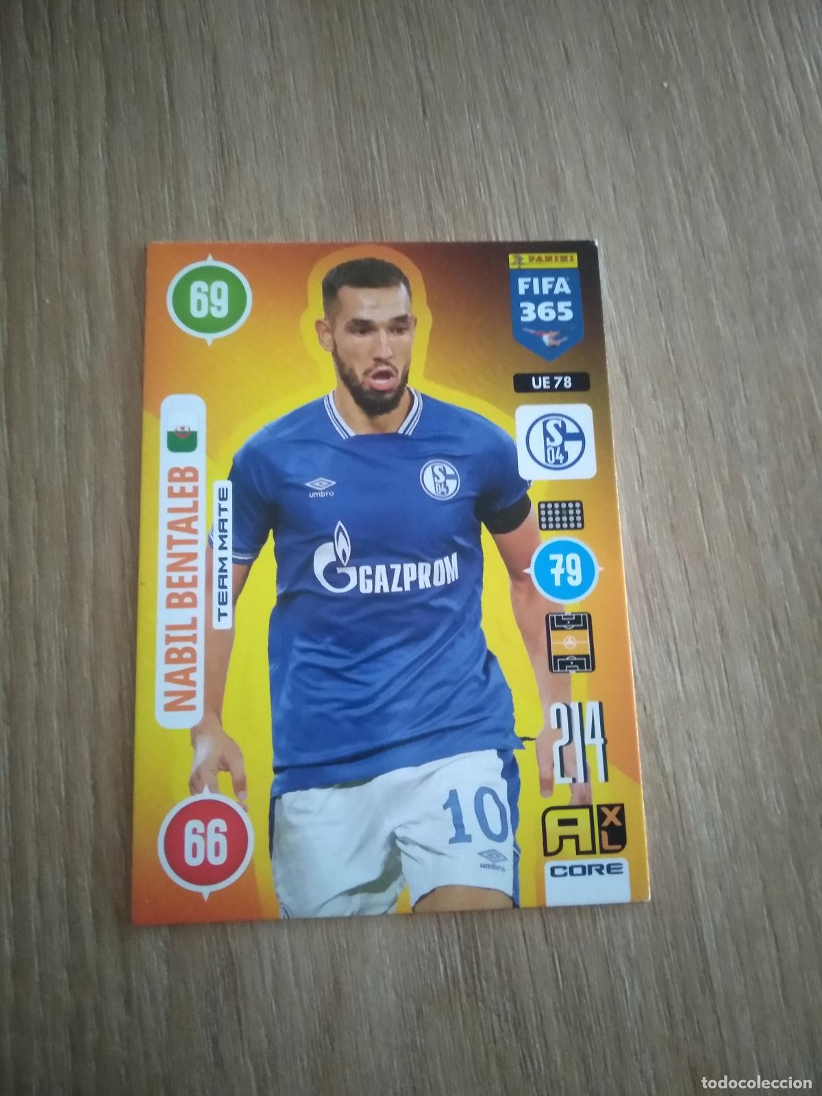 Cartes &agrave; collectionner de Football: UE 78 BENTALEB SCHALKE 04 CROMO FUTBOL PANINI ADRENALYN 20-21 FIFA 365 2020-2021