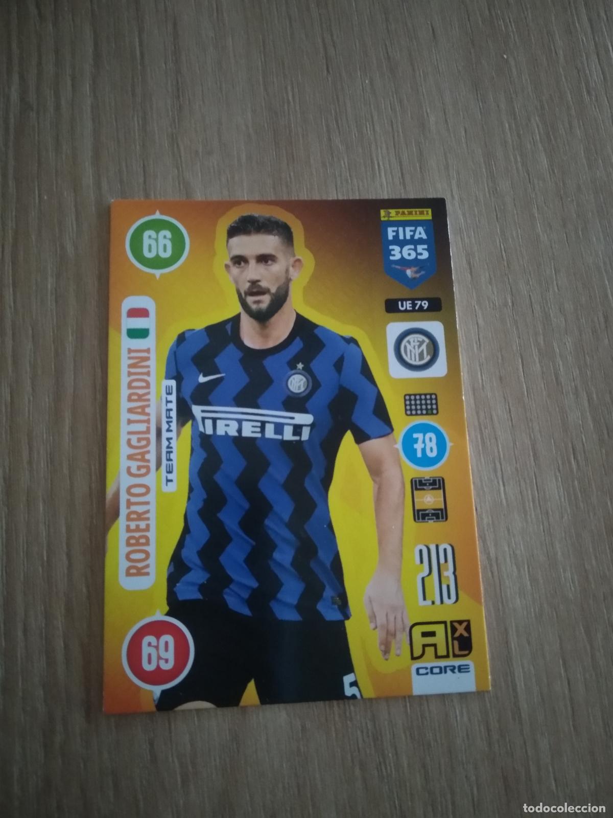 Cartes &agrave; collectionner de Football: UE 79 GAGLIARDINI INTER MILAN CROMO FUTBOL PANINI ADRENALYN 20-21 FIFA 365 2020-2021