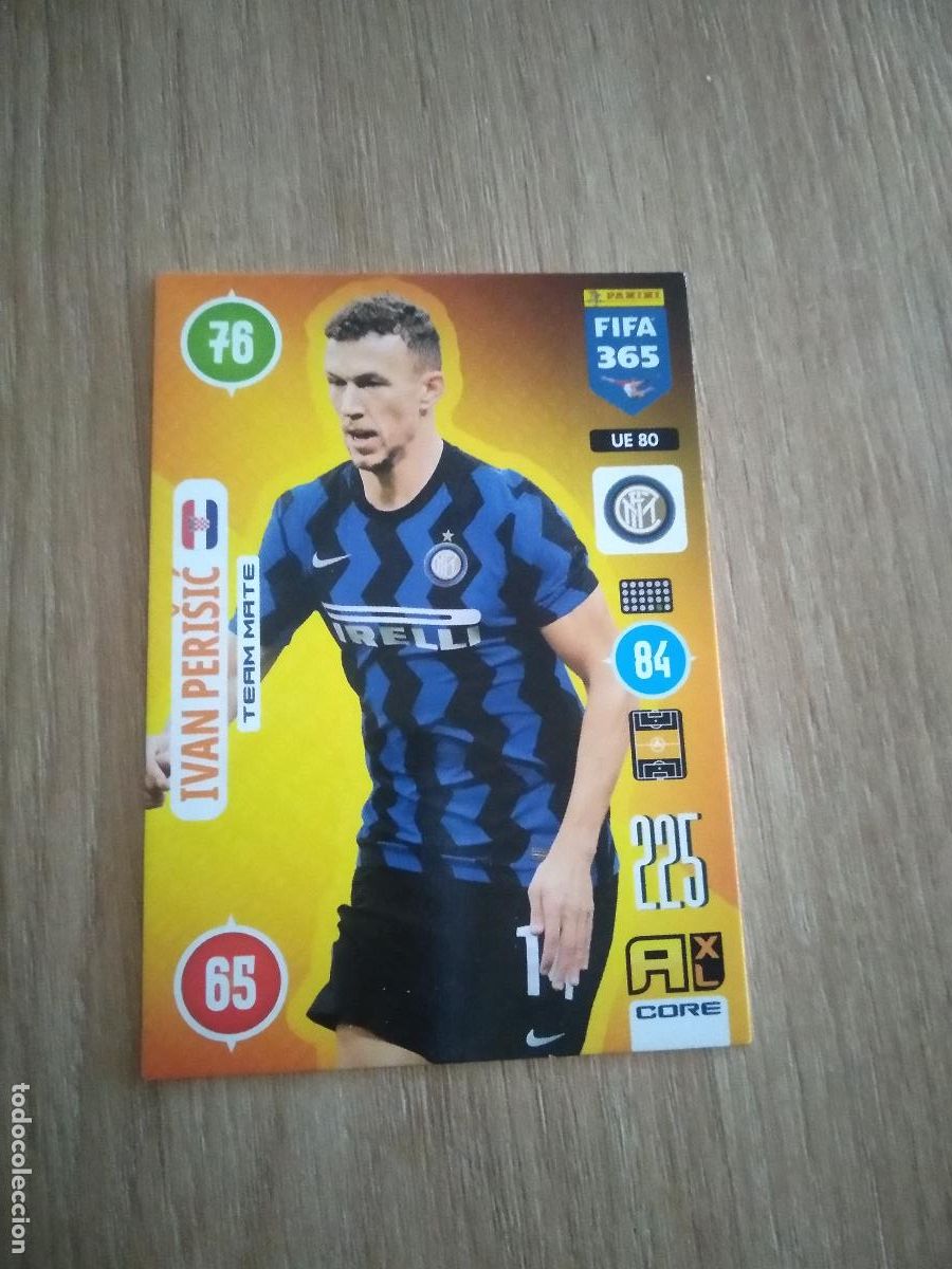 Cartes &agrave; collectionner de Football: UE 80 PERISIC INTER MILAN CROMO FUTBOL PANINI ADRENALYN 20-21 FIFA 365 2020-2021