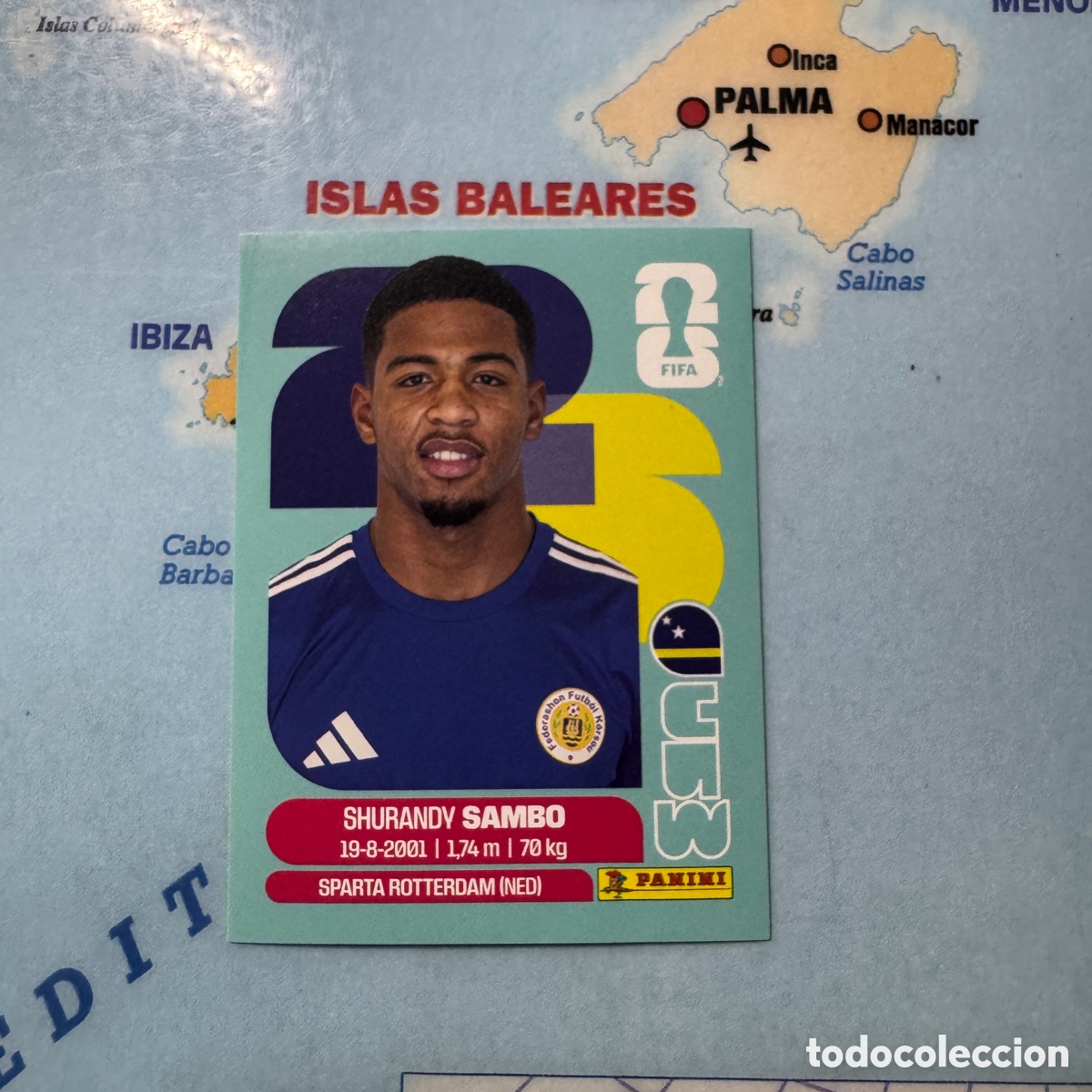 Cromos de Futebol: Curazao n&uacute;mero 8 cromo panini Mundial Fifa World Cup 2026