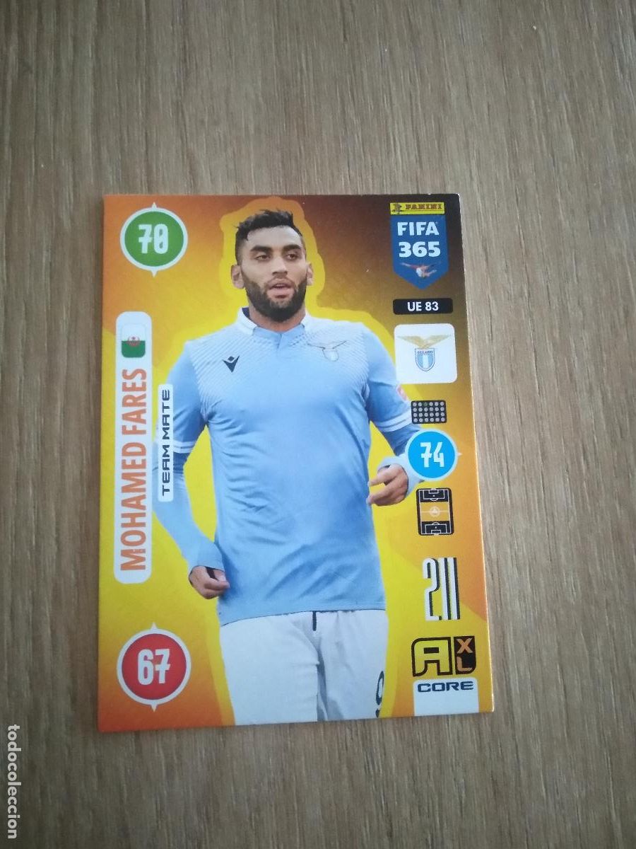 Cartes &agrave; collectionner de Football: UE 83 MOHAMED FARES LAZIO CROMO FUTBOL PANINI ADRENALYN 20-21 FIFA 365 2020-2021