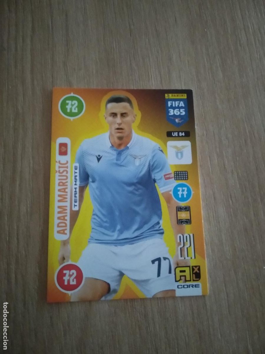 Cartes &agrave; collectionner de Football: UE 84 ADAM MARUSIC LAZIO CROMO FUTBOL PANINI ADRENALYN 20-21 FIFA 365 2020-2021