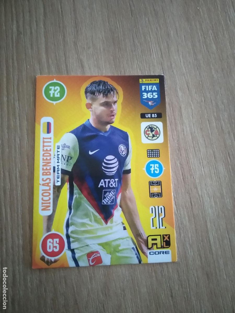 Cartes &agrave; collectionner de Football: UE 85 NICOLAS BENEDETTI CLUB AMERICA CROMO FUTBOL PANINI ADRENALYN 20-21 FIFA 365 2020-2021