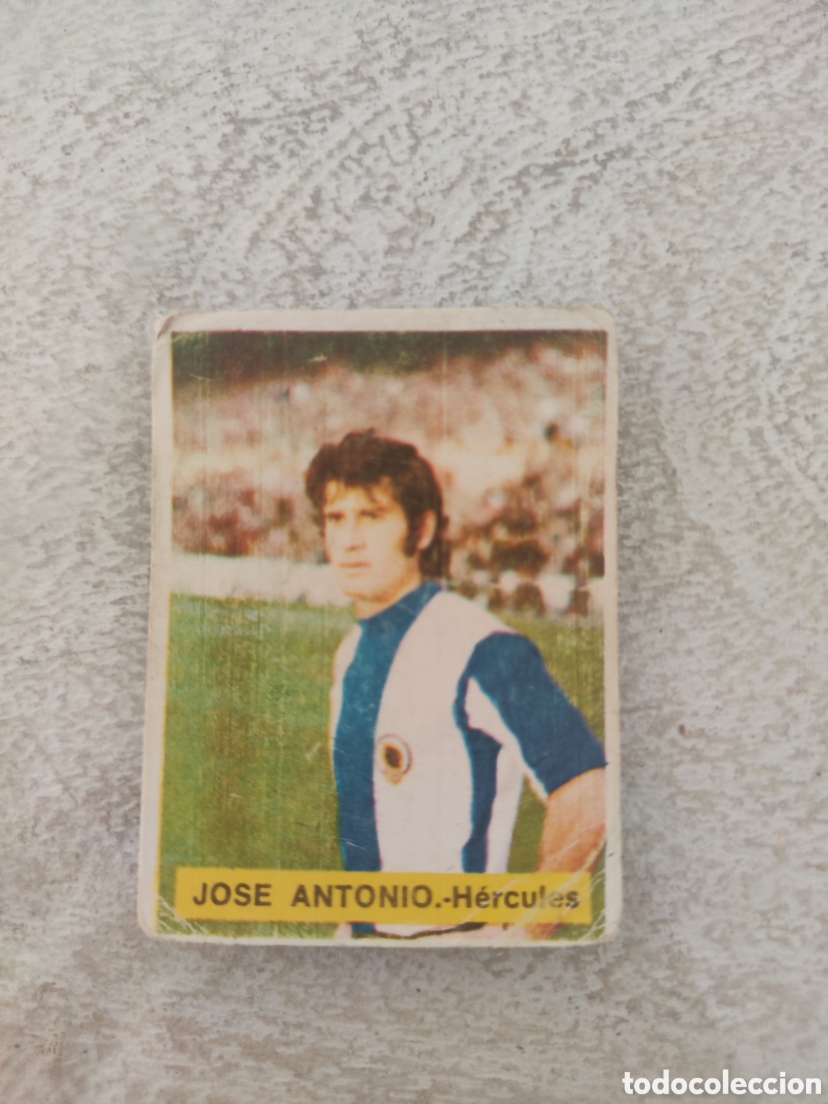 Cromos de Futebol: Fini 75 76 sin pegar dep&oacute;sito MA H&eacute;rcules Jos&eacute; Antonio LEER