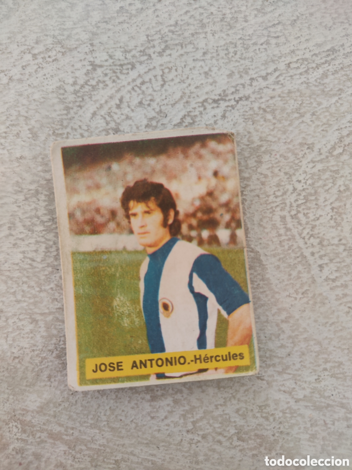Cromos de Futebol: Fini 75 76 sin pegar dep&oacute;sito MA H&eacute;rcules Jos&eacute; Antonio LEER