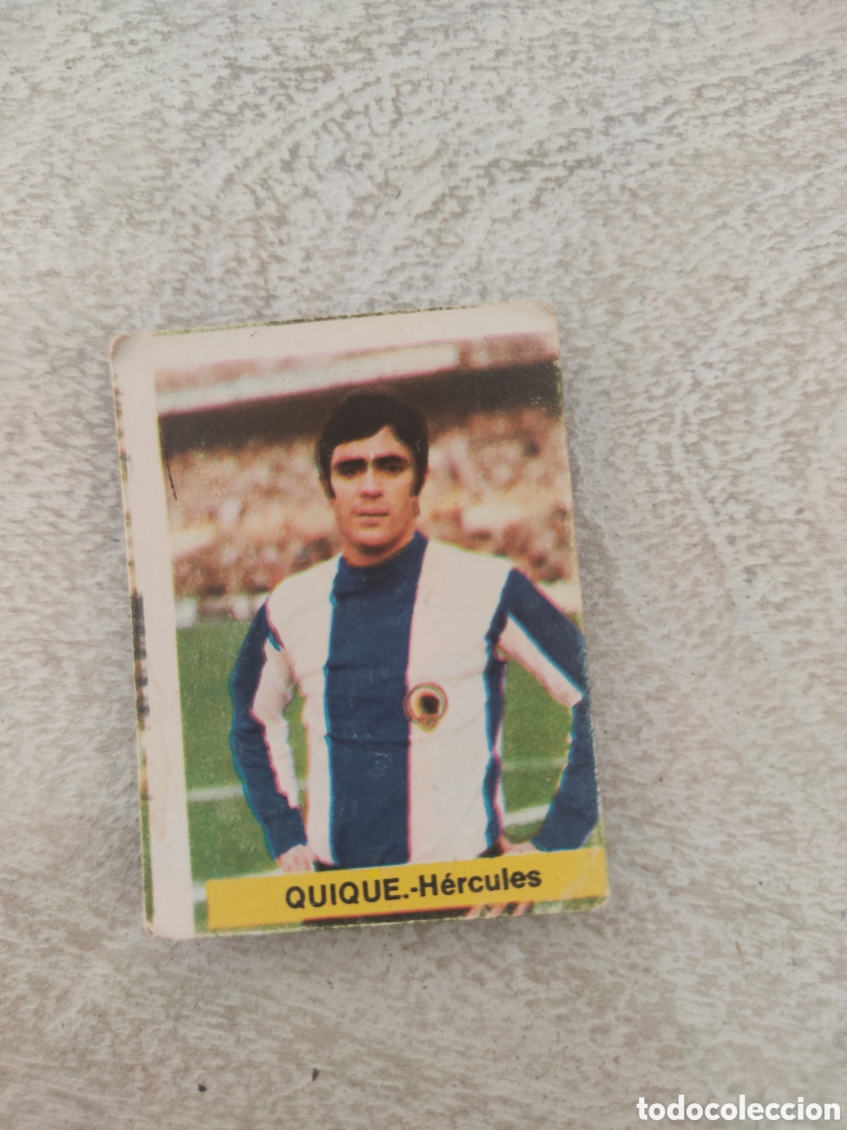 Cromos de Futebol: Fini 75 76 sin pegar dep&oacute;sito MA H&eacute;rcules Quique LEER
