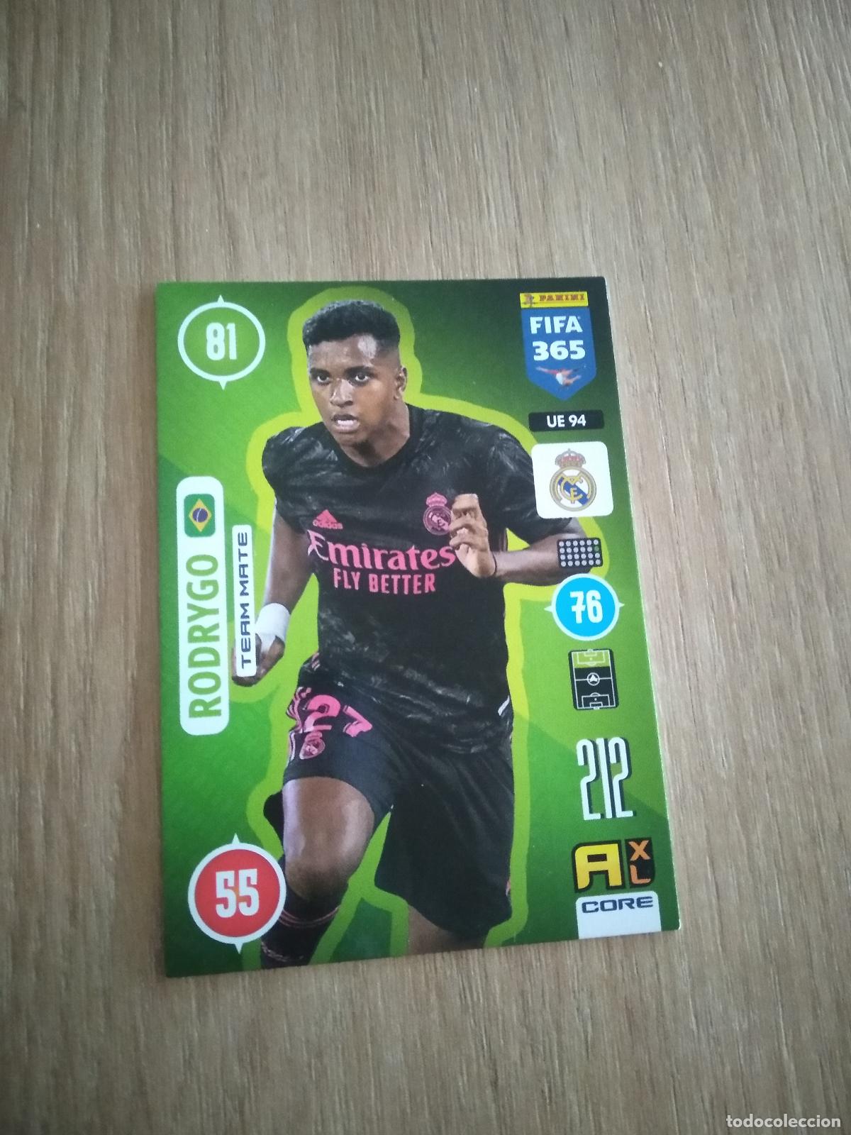Cromos de Futebol: UE 94 RODRYGO REAL MADRID CROMO FUTBOL PANINI ADRENALYN 20-21 FIFA 365 2020-2021