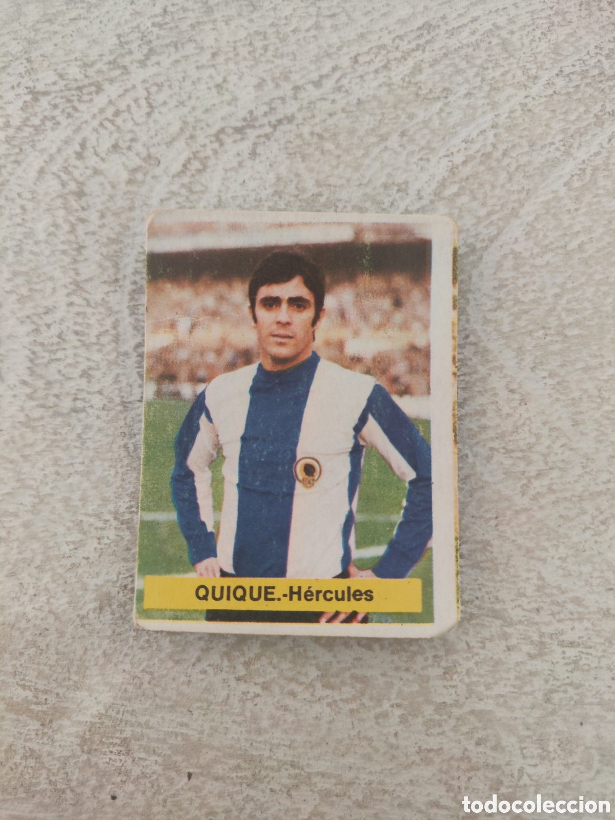 Cromos de Futebol: Fini 75 76 sin pegar dep&oacute;sito MA H&eacute;rcules Quique LEER