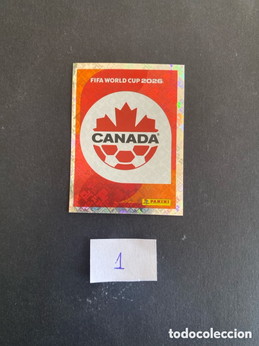Cromos de F&uacute;tbol: Cromo Canada Mundial 26 N* 1 nuevo