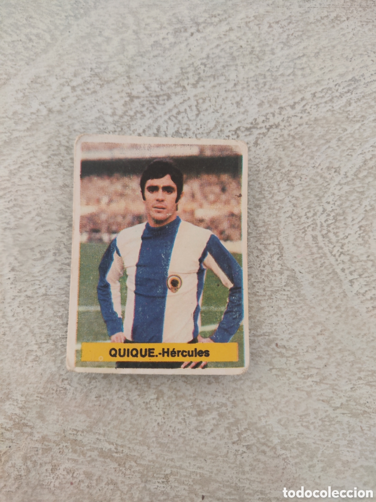 Cromos de Futebol: Fini 75 76 sin pegar dep&oacute;sito MA H&eacute;rcules Quique LEER