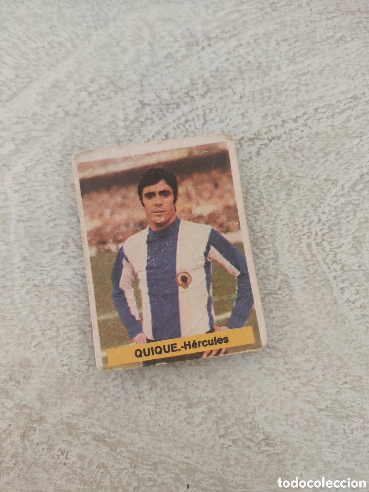 Cromos de Futebol: Fini 75 76 sin pegar dep&oacute;sito MA H&eacute;rcules Quique LEER
