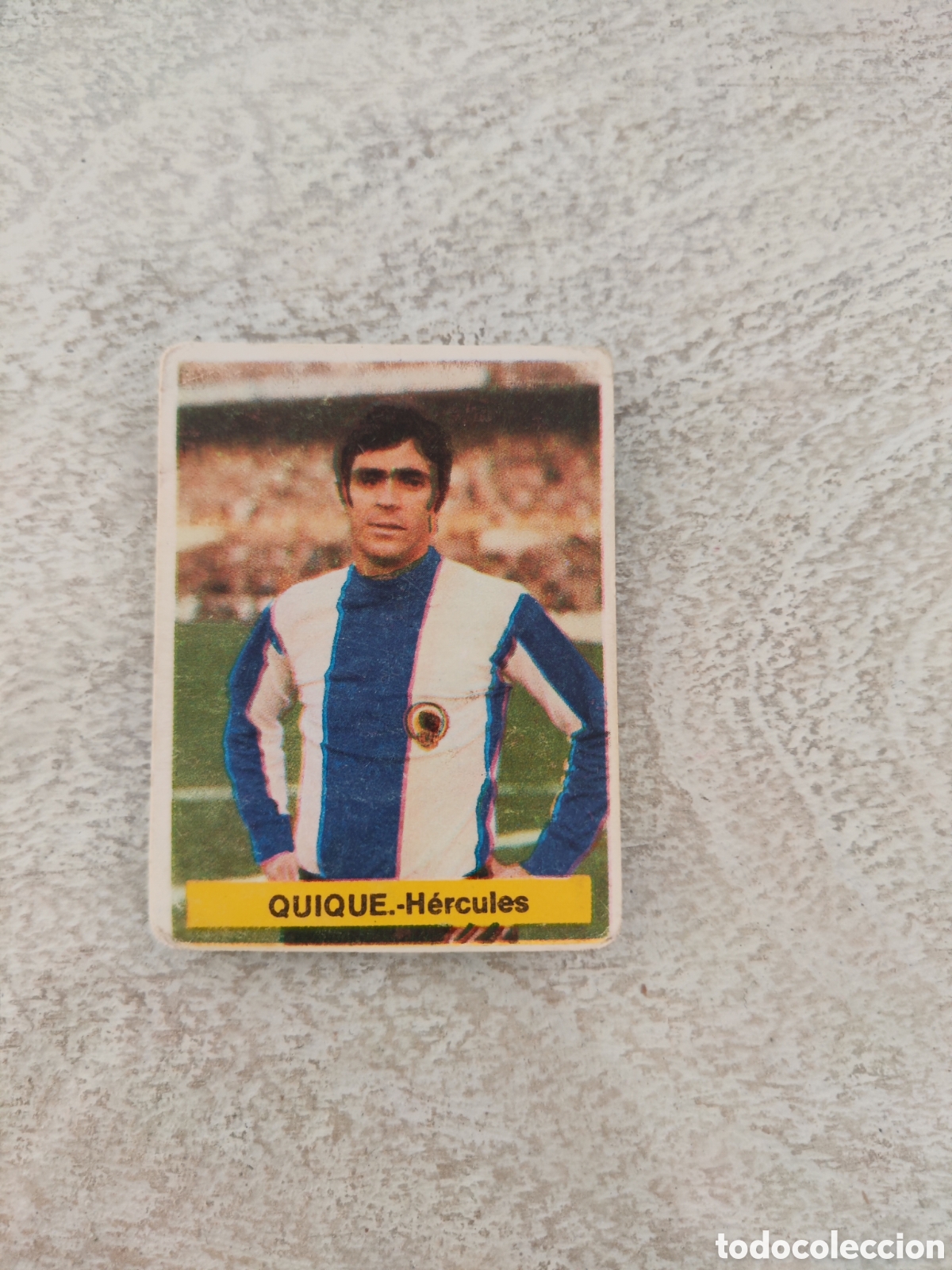 Cromos de Futebol: Fini 75 76 sin pegar dep&oacute;sito MA H&eacute;rcules Quique LEER