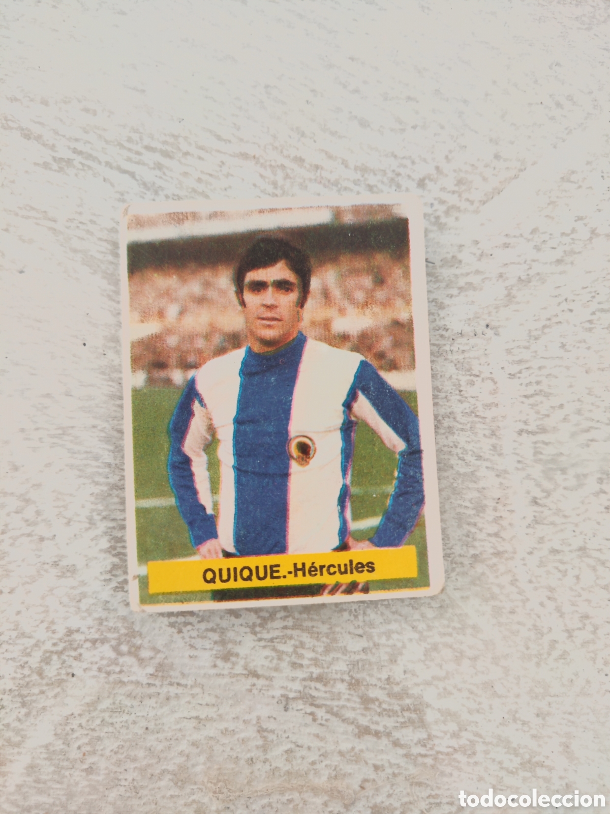 Cromos de Futebol: Fini 75 76 sin pegar dep&oacute;sito MA H&eacute;rcules Quique LEER