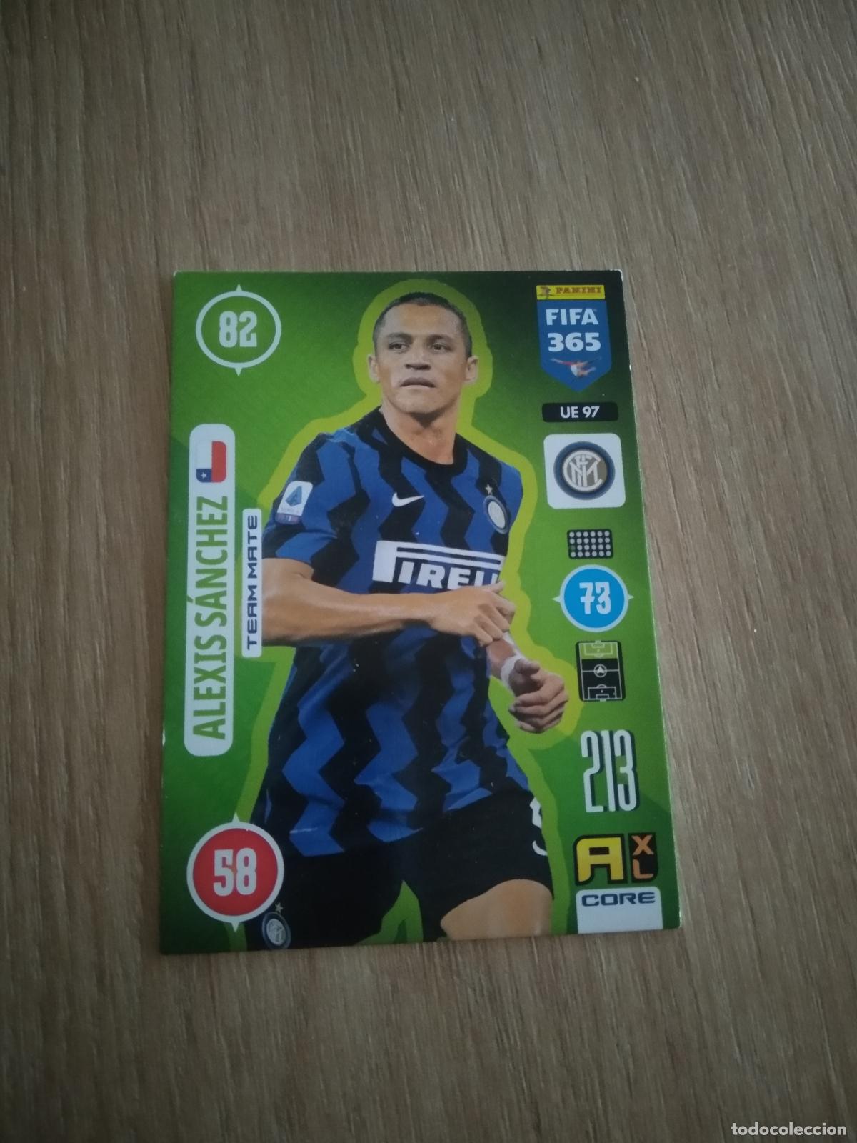 Cromos de F&uacute;tbol: UE 97 ALEXIS SANCHEZ INTER MILAN CROMO FUTBOL PANINI ADRENALYN 20-21 FIFA 365 2020-2021