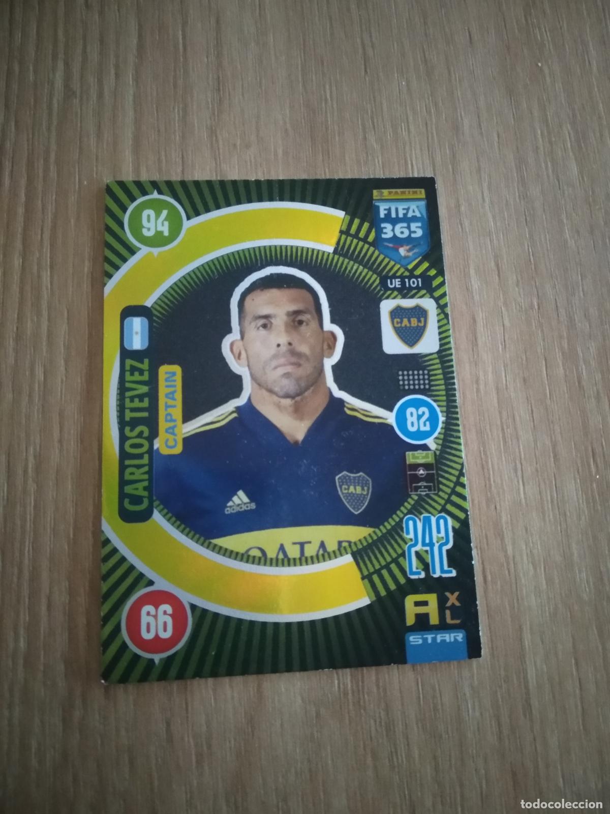 Cromos de F&uacute;tbol: UE 101 TEVEZ BOCA JUNIORS CROMO FUTBOL PANINI ADRENALYN 20-21 FIFA 365 2020-2021